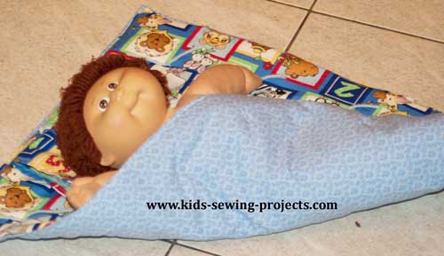 baby doll blanket sewing project