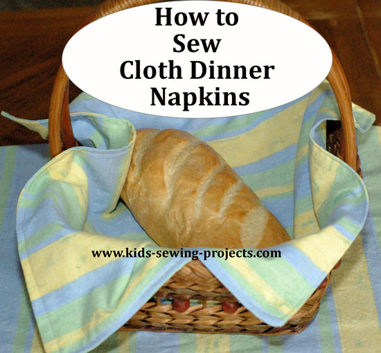 sewing cloth dinner napkins