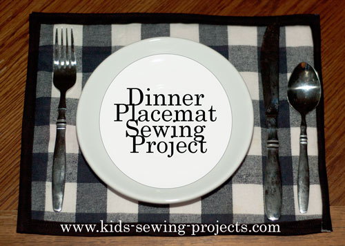 dinner placemat sewing project