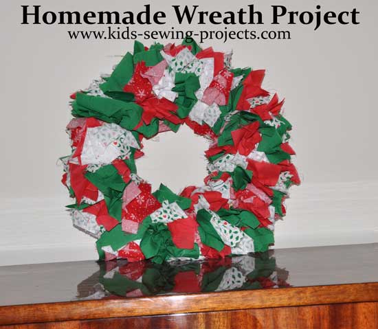 holiday wreath project- non sewing craft