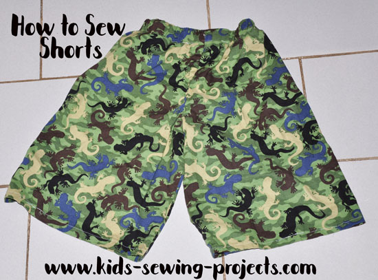 how to sew shorts