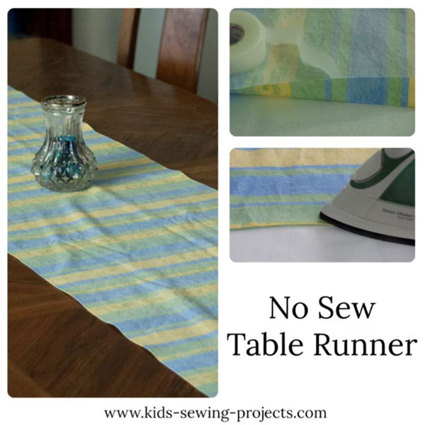 no sew table runner