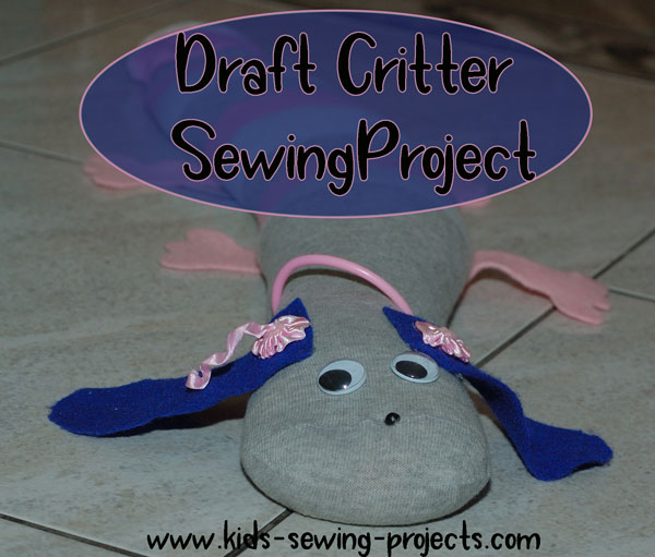 draft critter kids sewing project