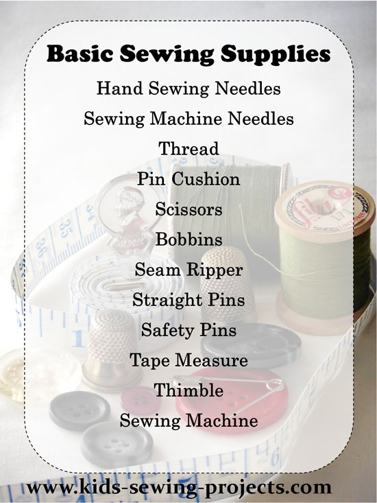 The basic material for starting sewing 