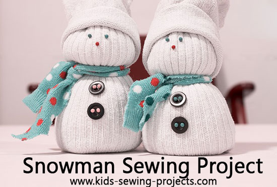 snowman sewing project