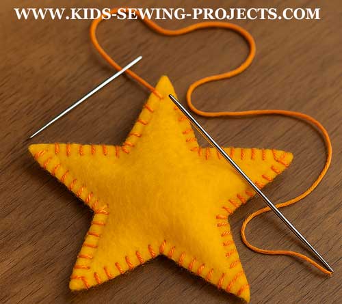 star sewing project whipstitch