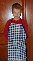 sew an apron from a dishtowel