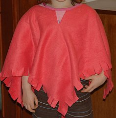 fleece poncho