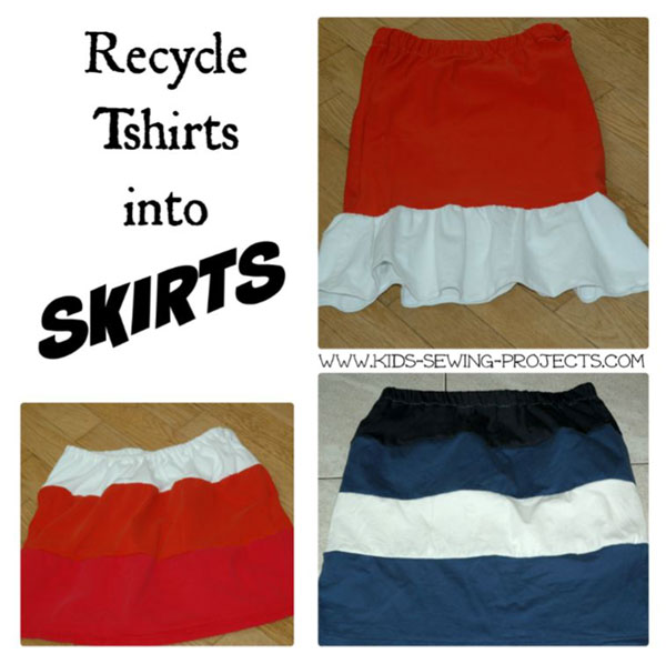tshirt skirt projects