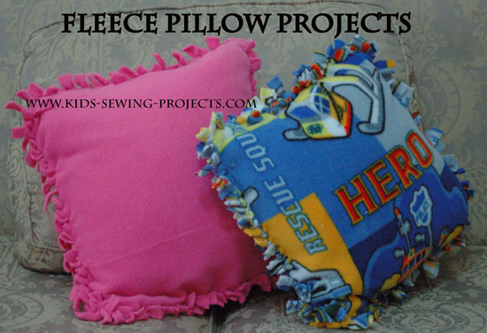 fleece pillow projects