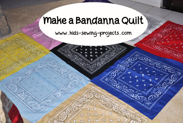 bandanna quilt project