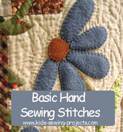 basic hand stitches for hand sewing