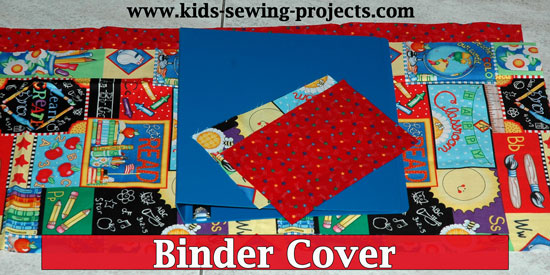 binder cover sewing project supplies