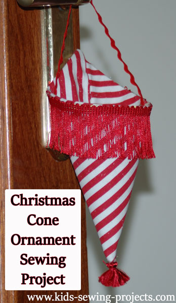 christmas cone ornament project