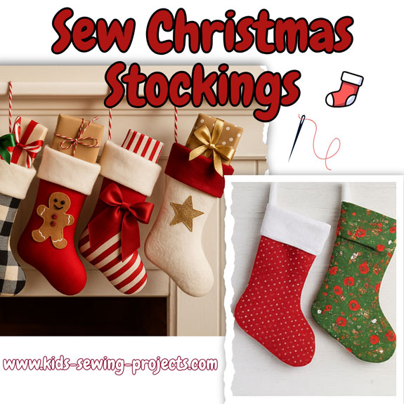 sewing stockings