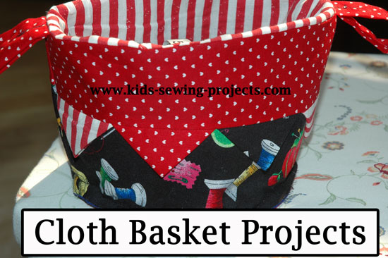 Cloth basket sewing project