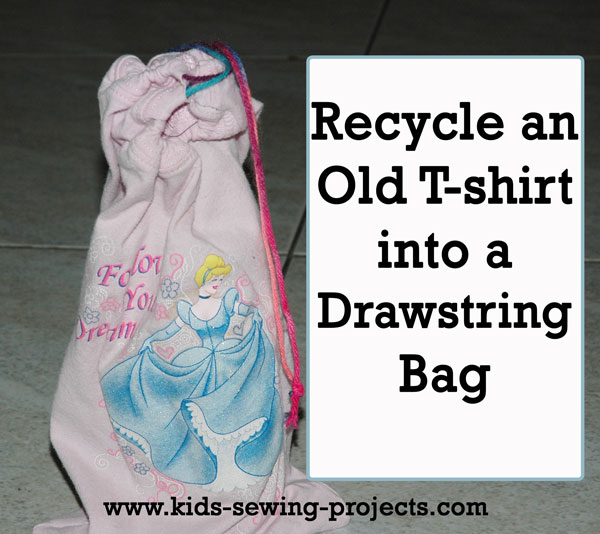 t shirt drawstring bag