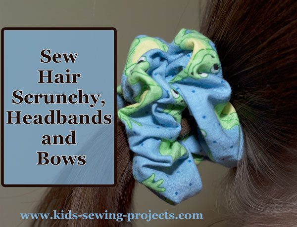 hair scrunchy sew projects