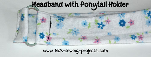 headband with ponytail holder