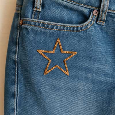 jeans with star