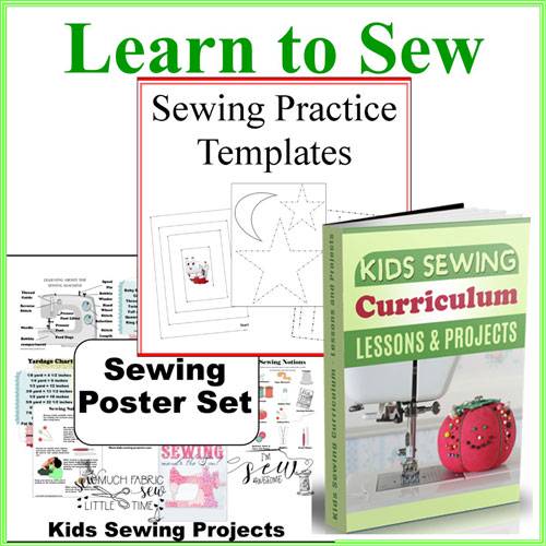 EASY Sewing Projects for Kids + FREE Practice Sheets!