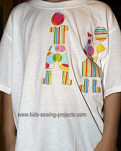 applique doll shirt