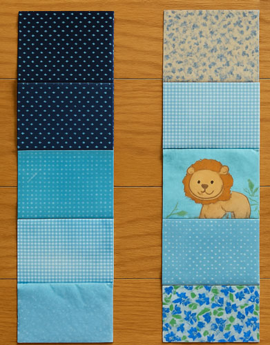 scrap rows for quilt