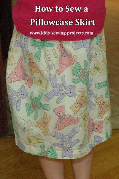 How to sew a pillowcase skirt
