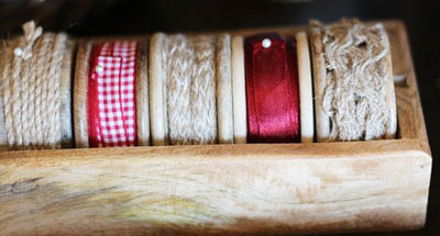 spools of ribbon