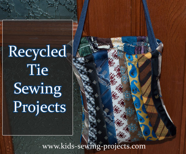 recycle tie sewing bag