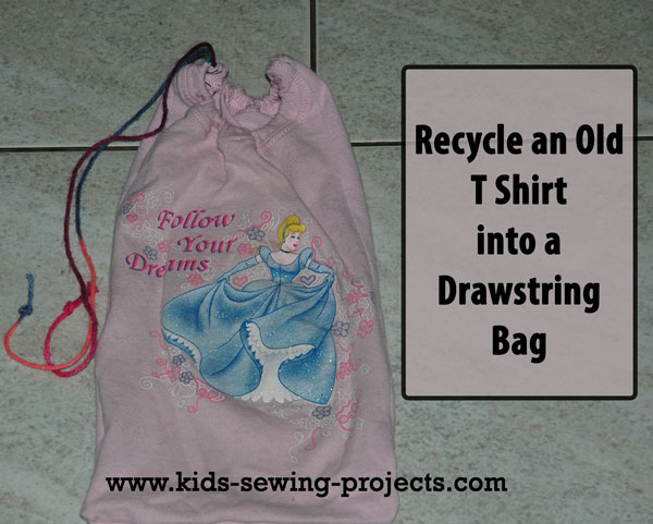 tshirt drawstring bag