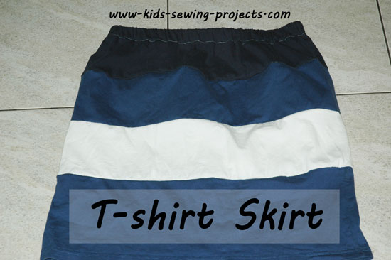 tshirt strips skirt