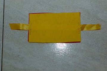 yellow piece of needle book