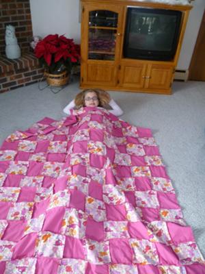 Elliana & her quilt