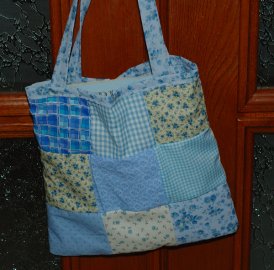 patchwork tote bag