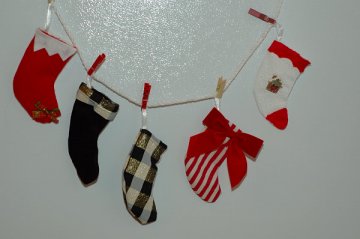 stocking decorated