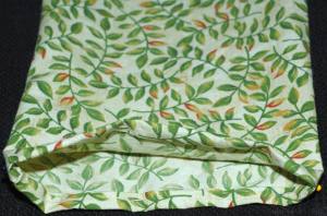 heating pad pillowcase stitching hem