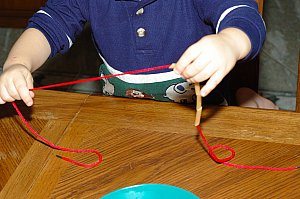 making necklaces